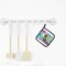 Edge Collections - 7.5" x 7.5" - Multicolor - NEW Hippie Animal Zebra Pot Holders - 1 Pair
